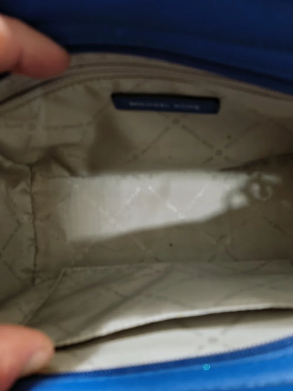 Michael Kors Navy Leather Crossbody Bag